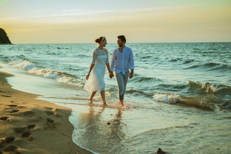 couple near sea